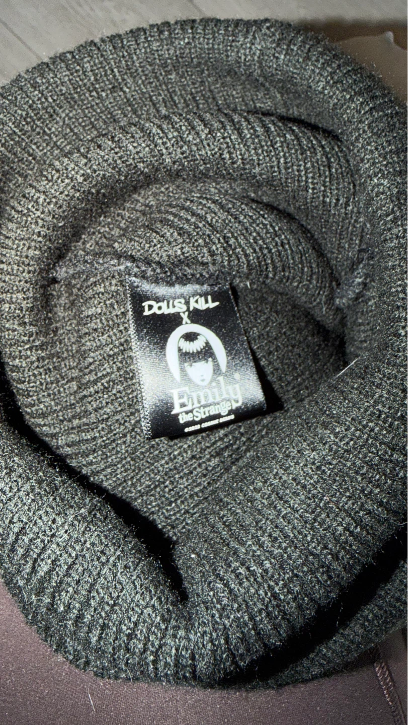Dolls Kill Emily the Strange Black Cat Beanie - photo 2