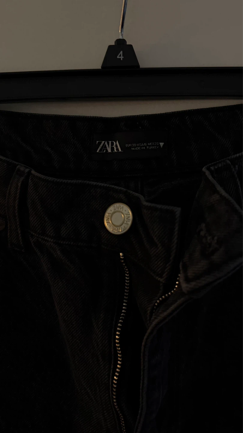 ZARA Black Wide Leg Jeans Size EUR 38