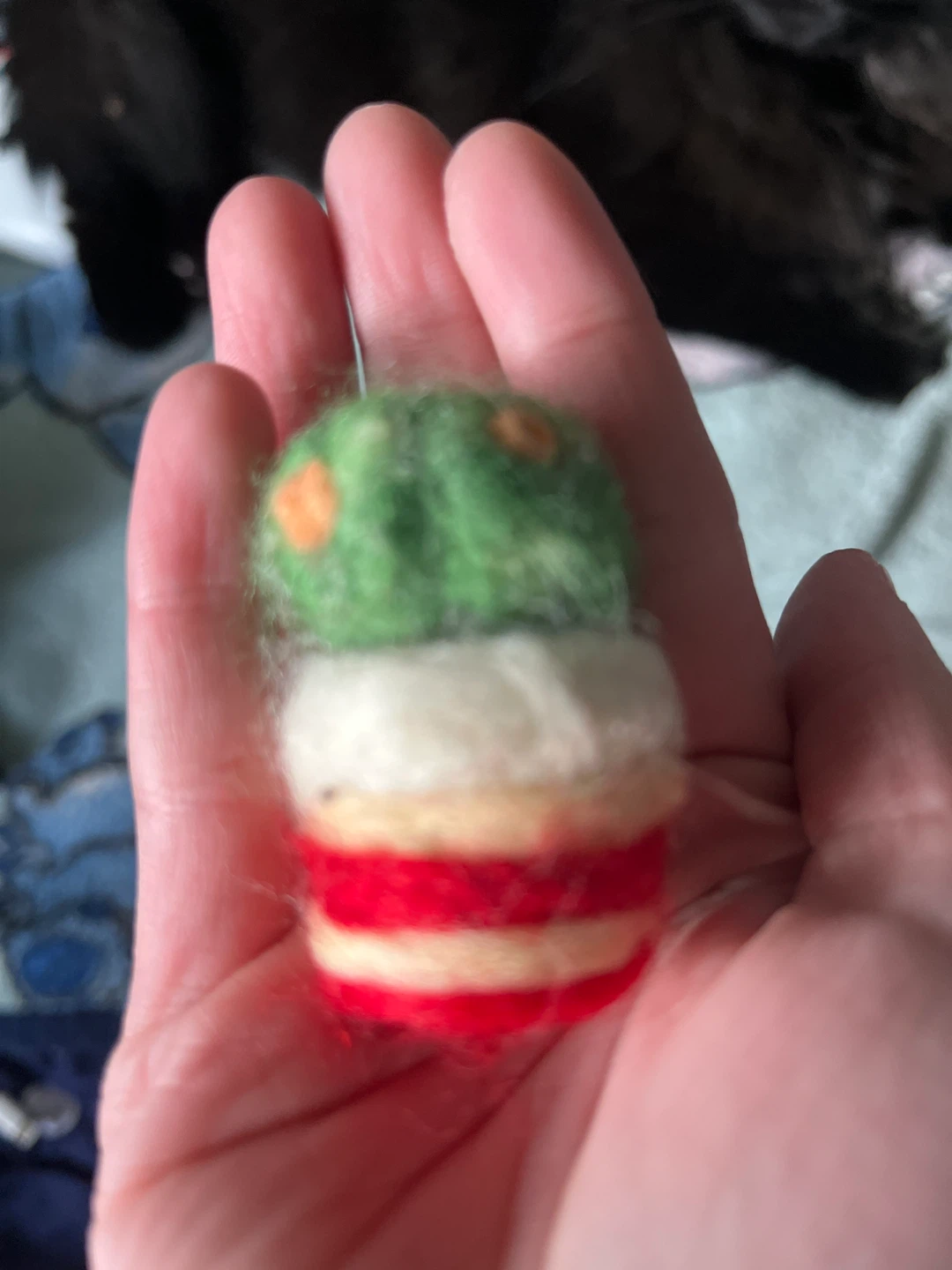 Needle felted cactus