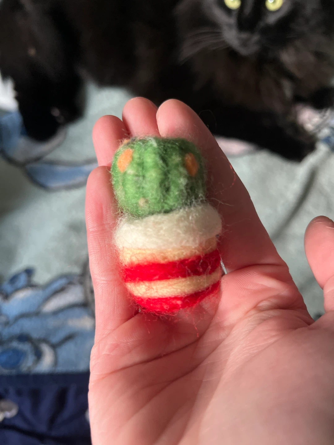 Needle felted cactus - photo 2