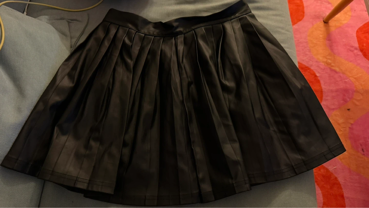 Pleated Skirts - Black, Grey Plaid, Tan Plaid - photo 2