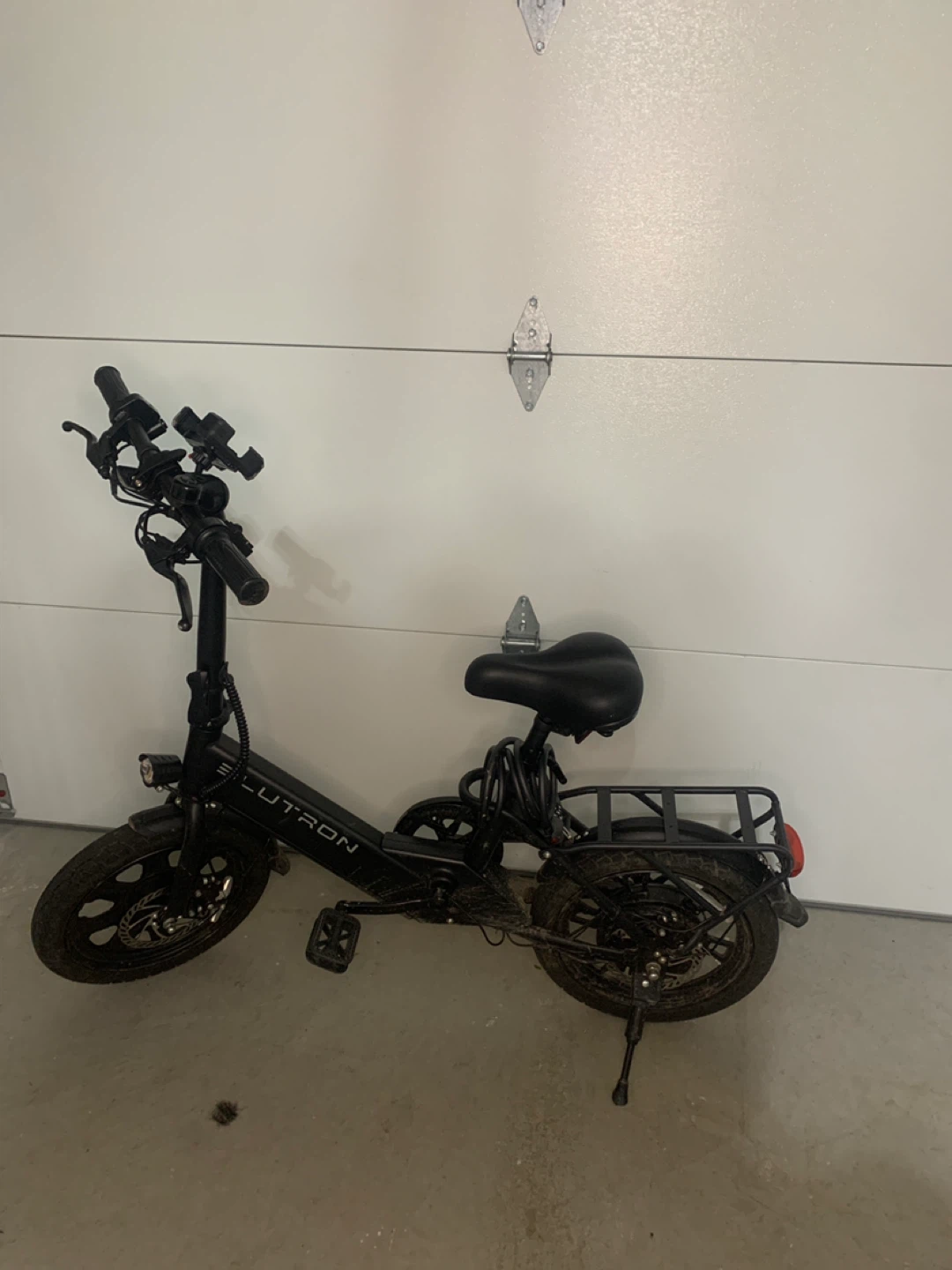 Black BLU-TRON Electric Folding Bike