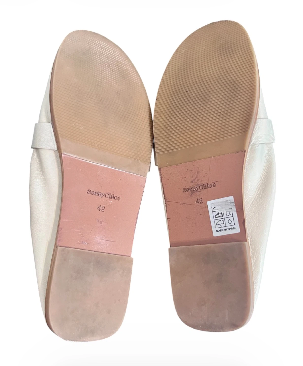 See By Chloé Hana Leather Loafers – Cream/Off White – Size EU 42 - photo 5