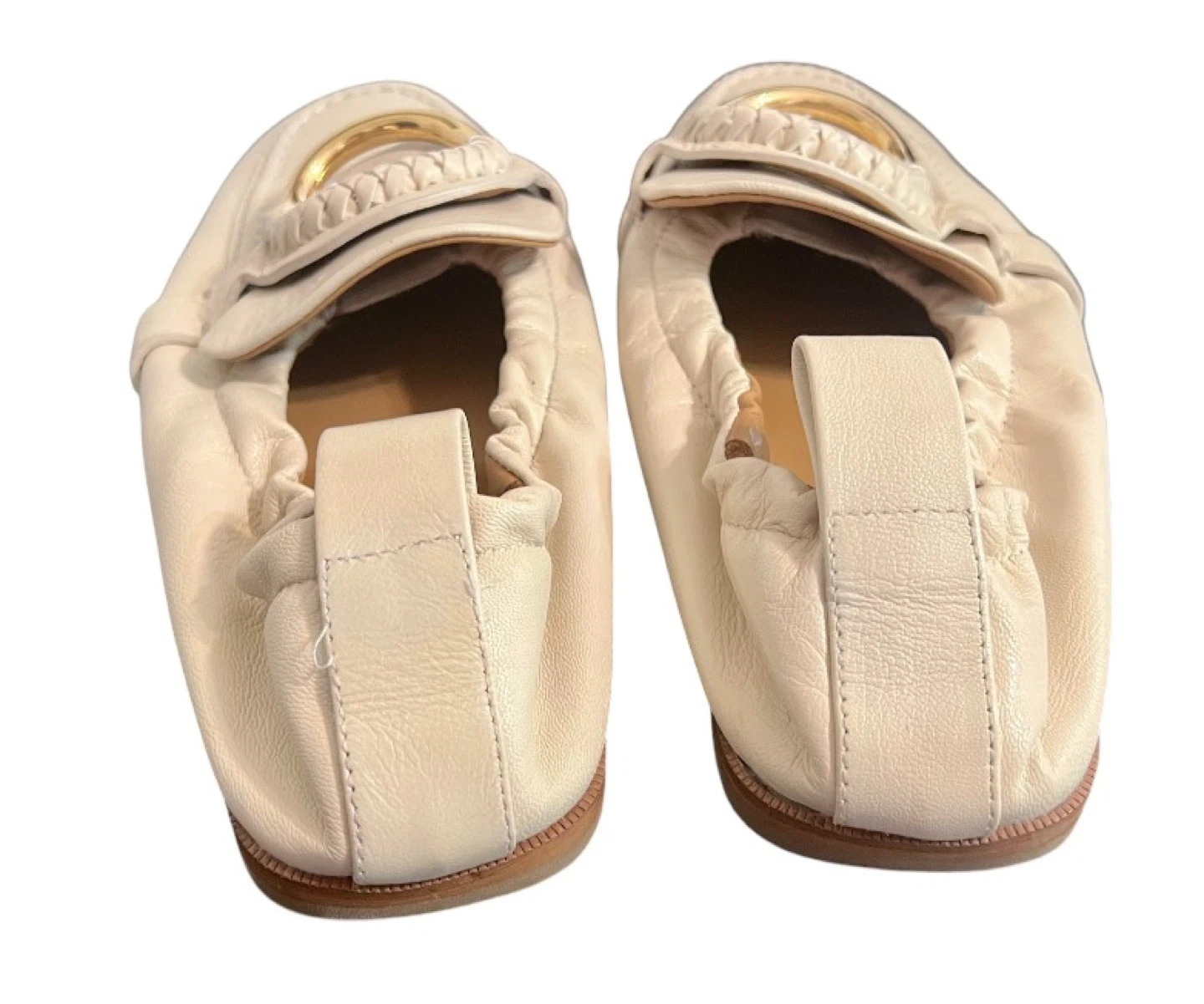 See By Chloé Hana Leather Loafers – Cream/Off White – Size EU 42 - photo 4