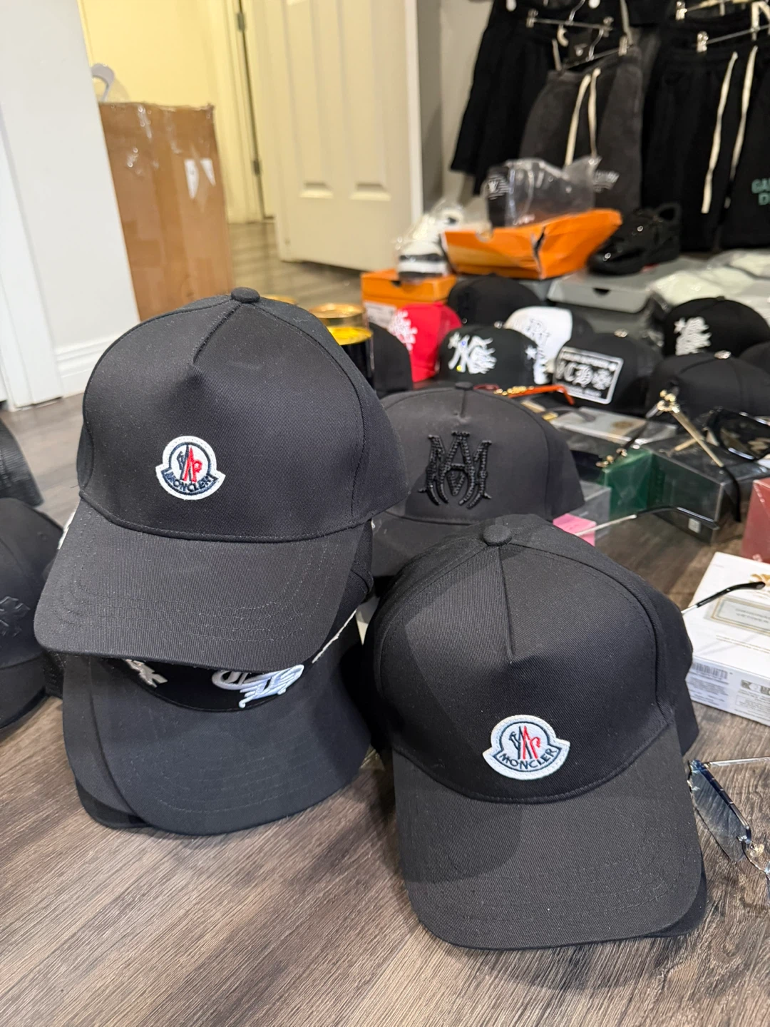 Black Baseball Caps Bundle - Chrome Hearts, Moncler, Amiri - photo 4