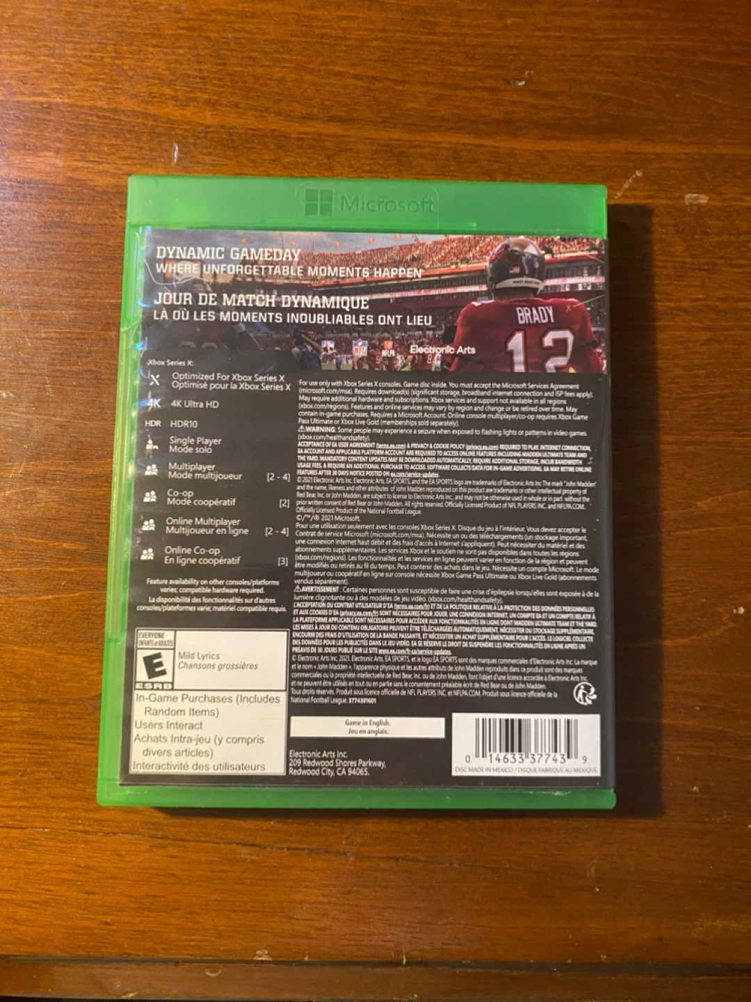 Madden NFL 22 Xbox Series X Video Game - photo 2