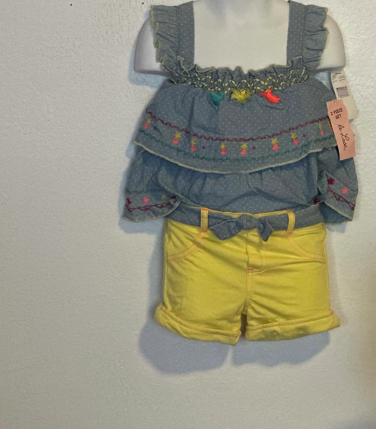 GIRLS 2PC SHORTS SUITE (SIZE:24 MONTHS)