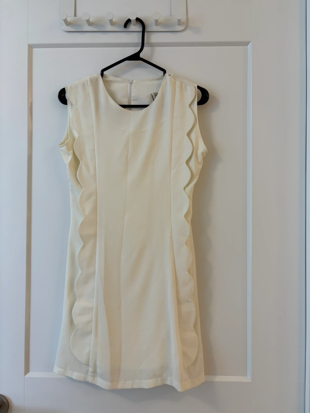 Cream Scalloped Mini Dress - photo 2