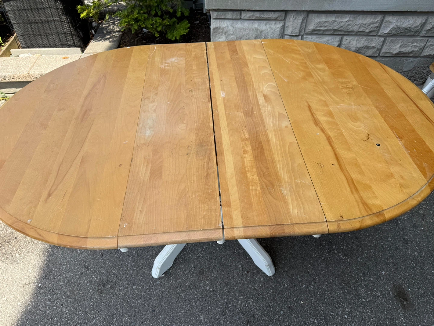 Wooden Dining Table with 4 Chairs