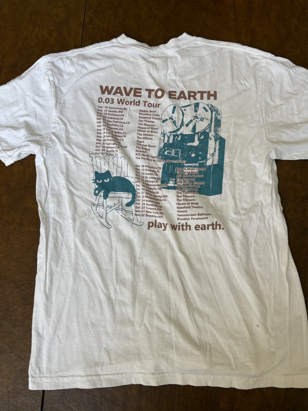 WAVE TO EARTH 0.03 World Tour T-Shirt White - photo 2