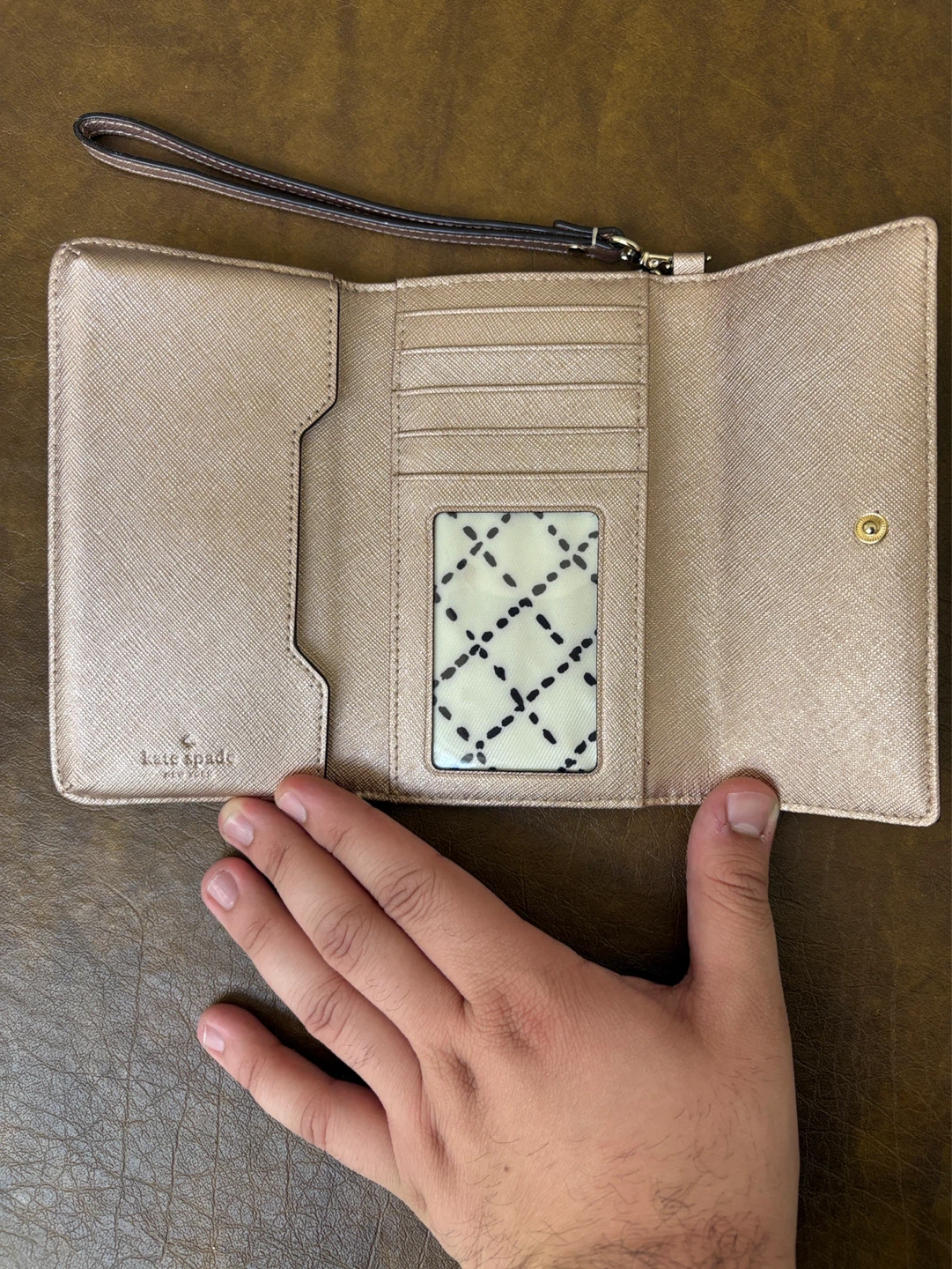 Kate Spade Wristlet Wallet - Beige Saffiano Leather - photo 2