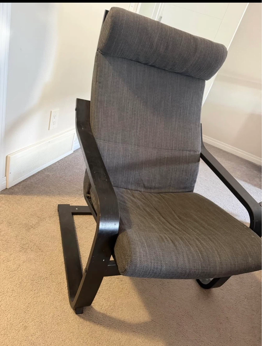 Grey Fabric Accent Chair - photo 2