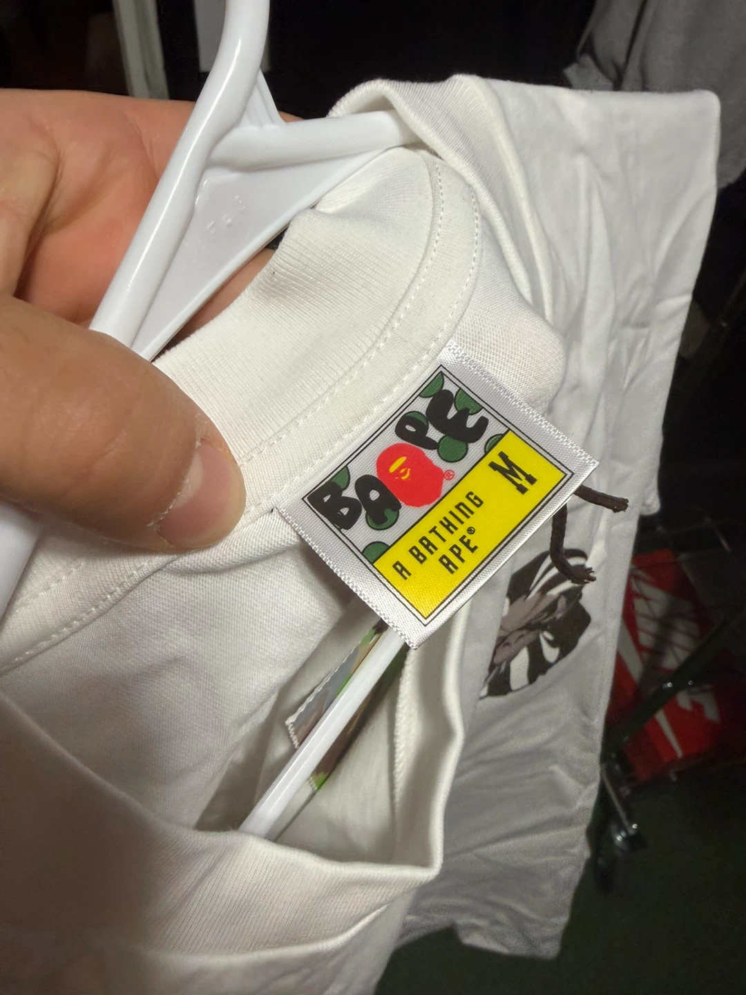 BAPE White T-Shirt Size M - photo 3