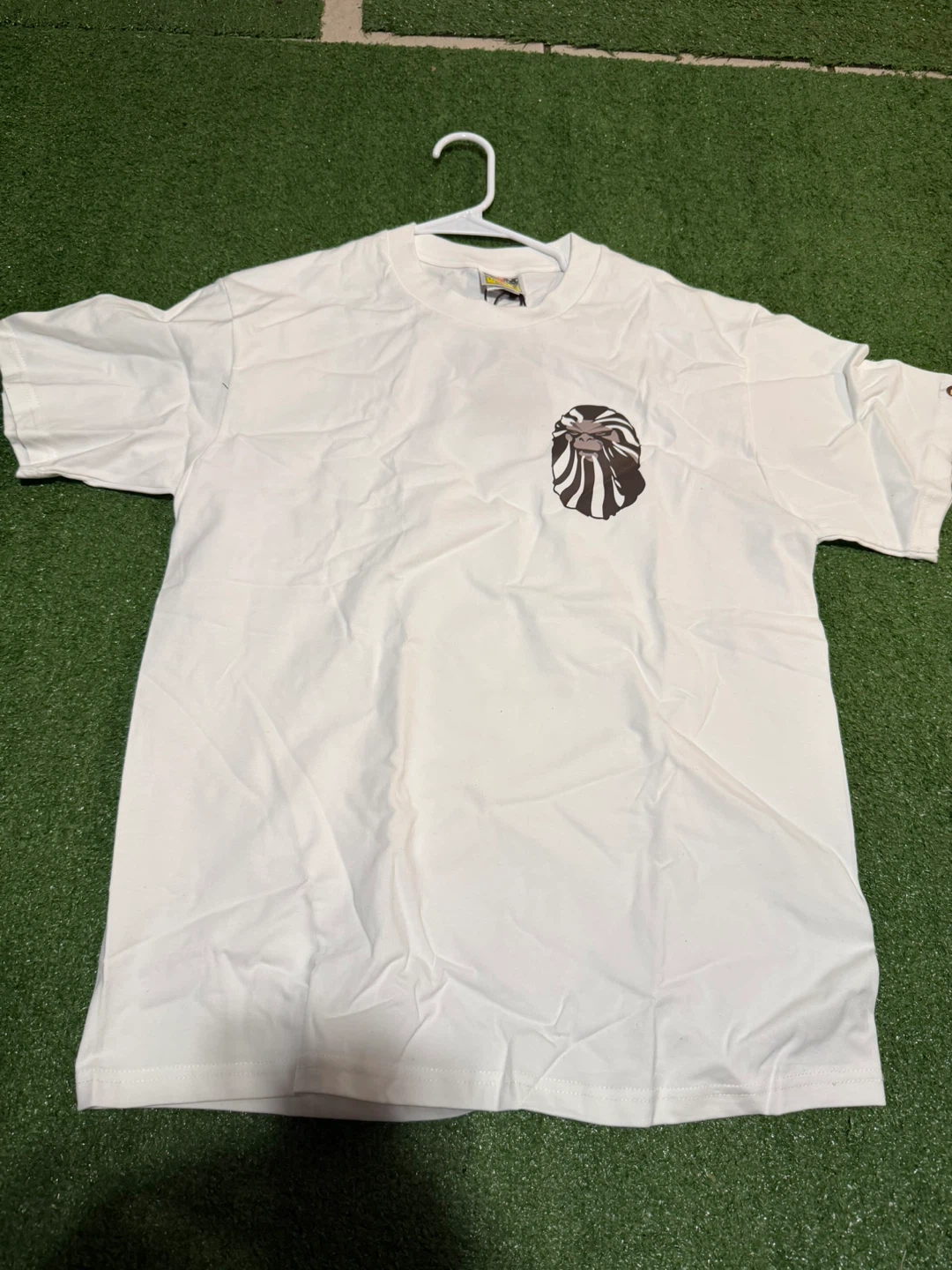 BAPE White T-Shirt Size M