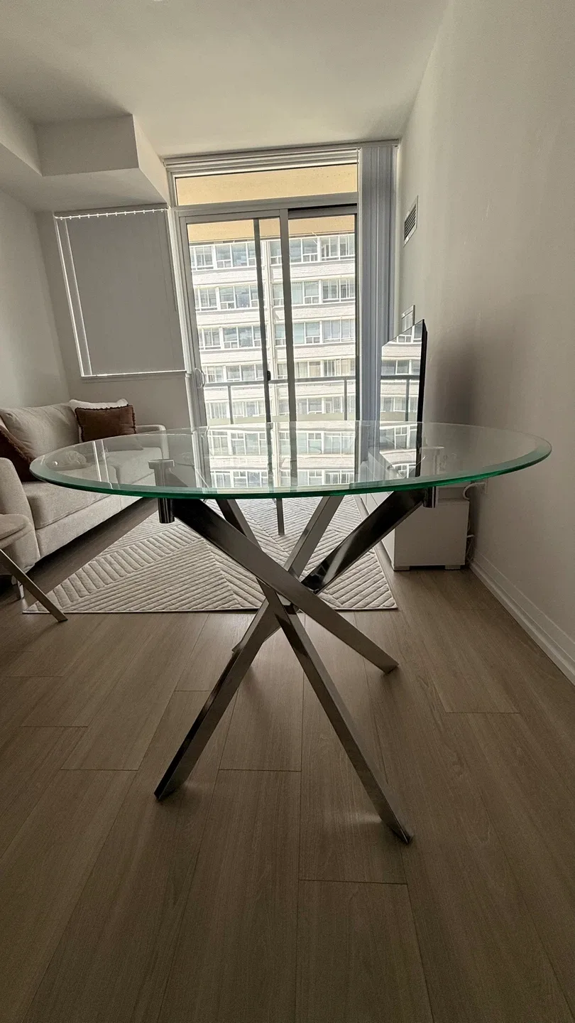 Glass Dining Table + with  Chairs - photo 3