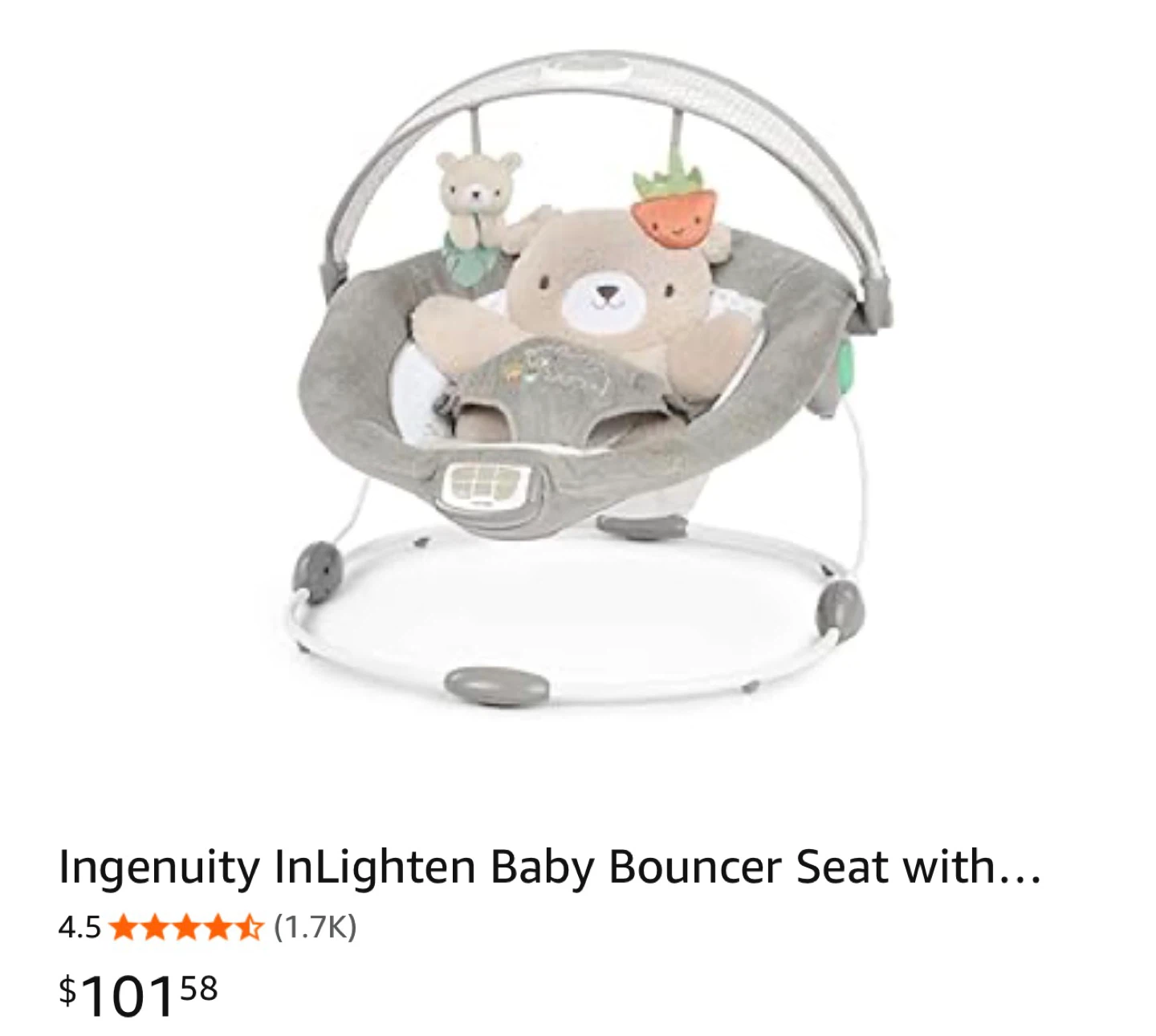 Ingenuity InLighten Baby Bouncer Seat - photo 3