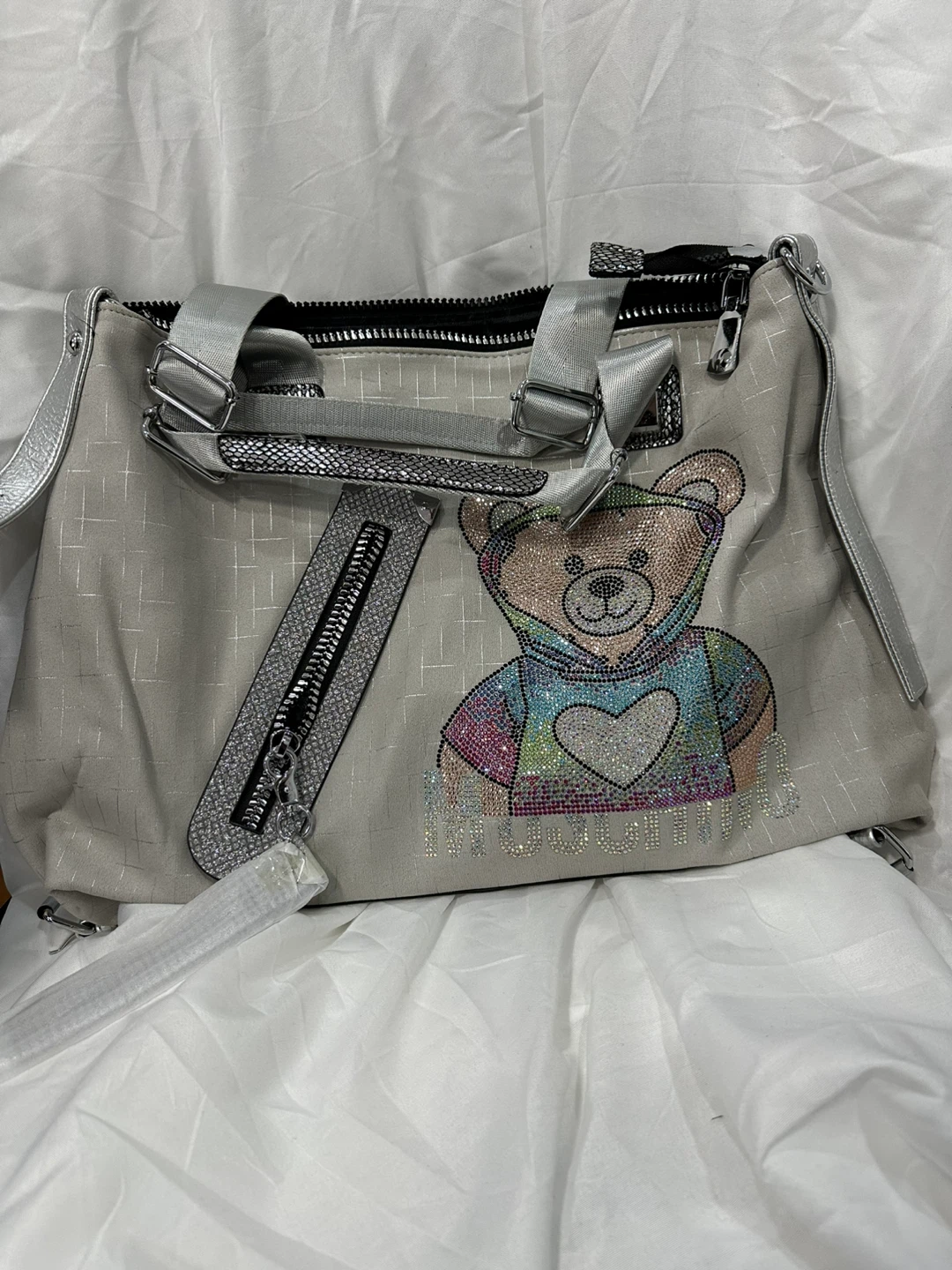 Y2K Bedazzled Bear shoulder bag