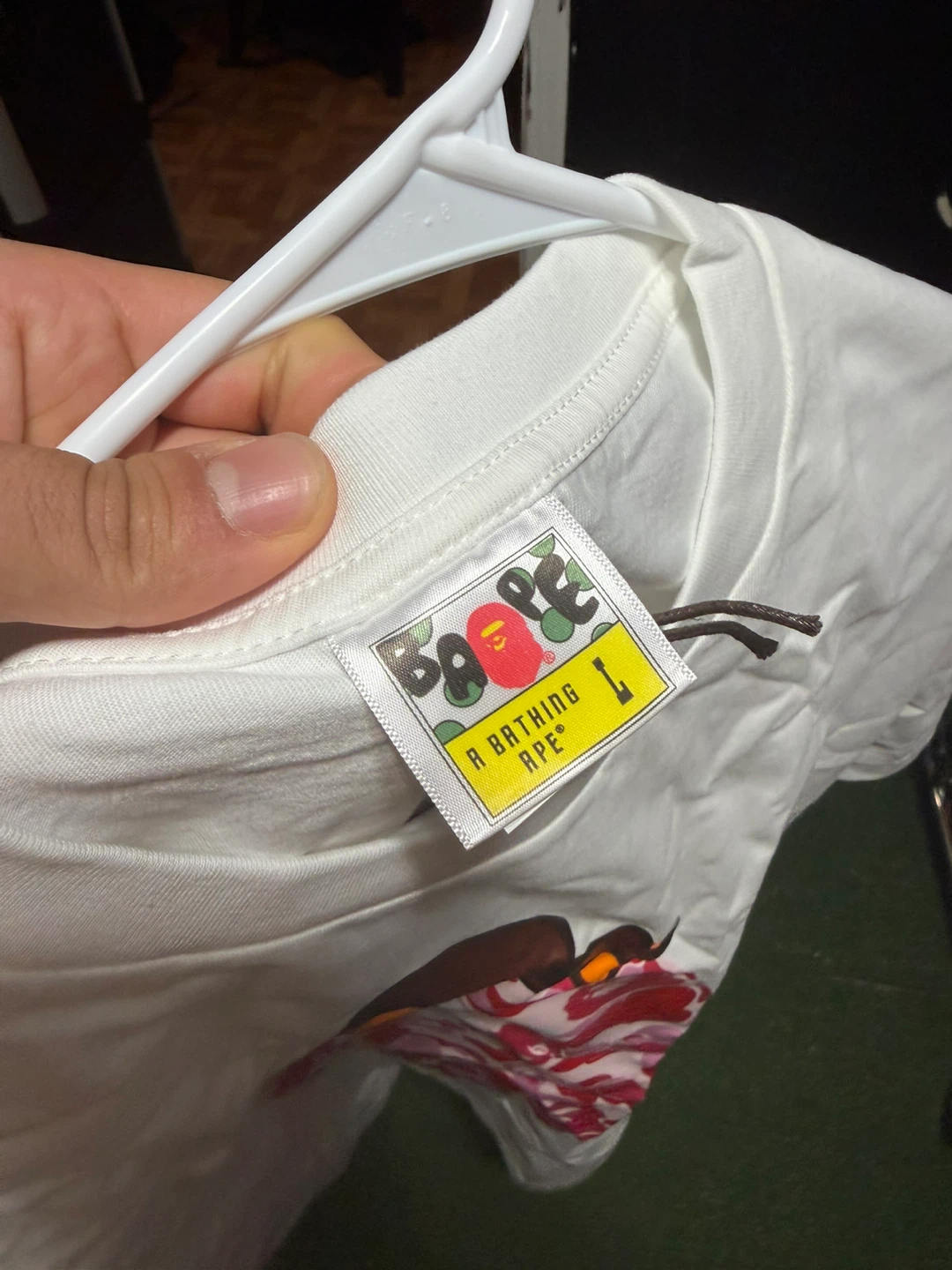 BAPE A Bathing Ape White Camo Ape Head T-Shirt - photo 2
