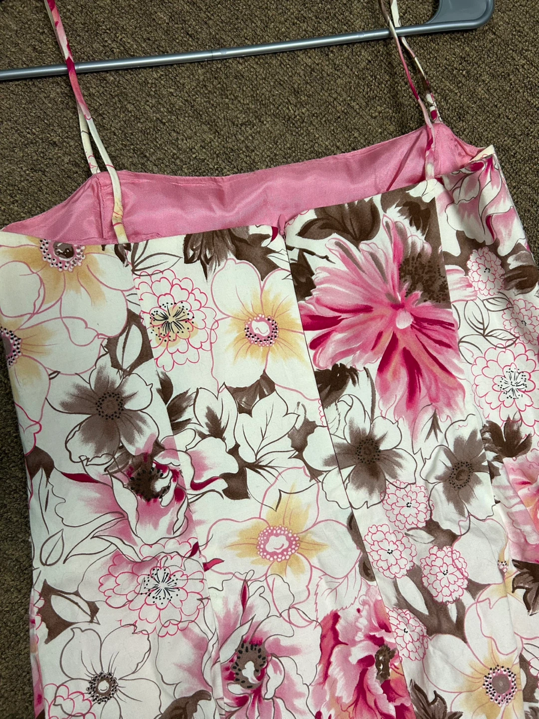 Citrine Floral Spaghetti Strap Dress Size 12 - photo 4