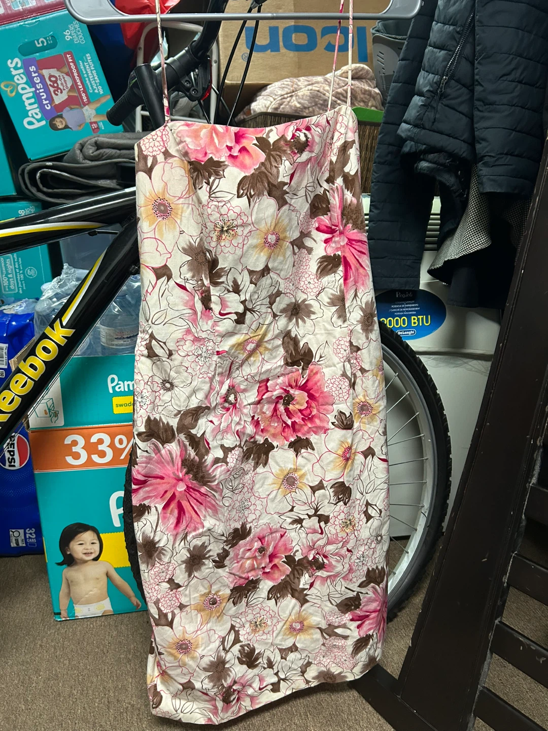 Citrine Floral Spaghetti Strap Dress Size 12