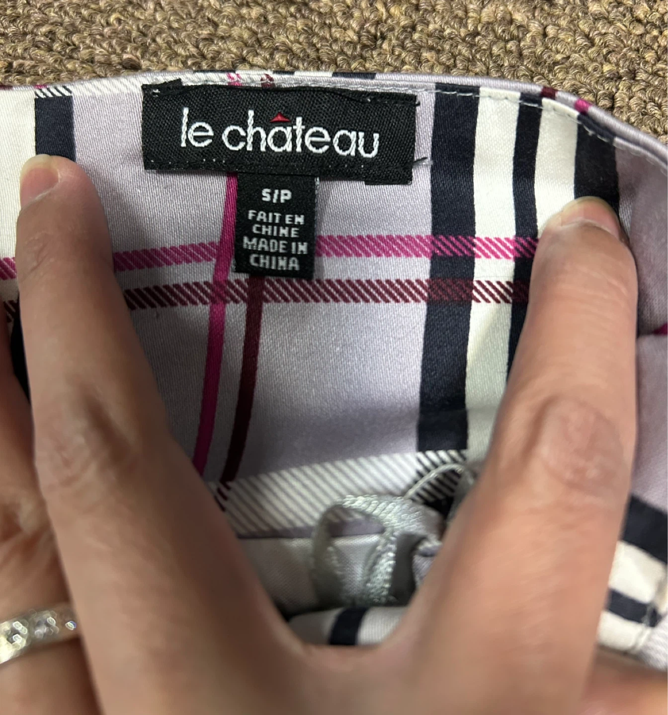 Le Chateau Plaid Strapless Dress - Size S/P - photo 3