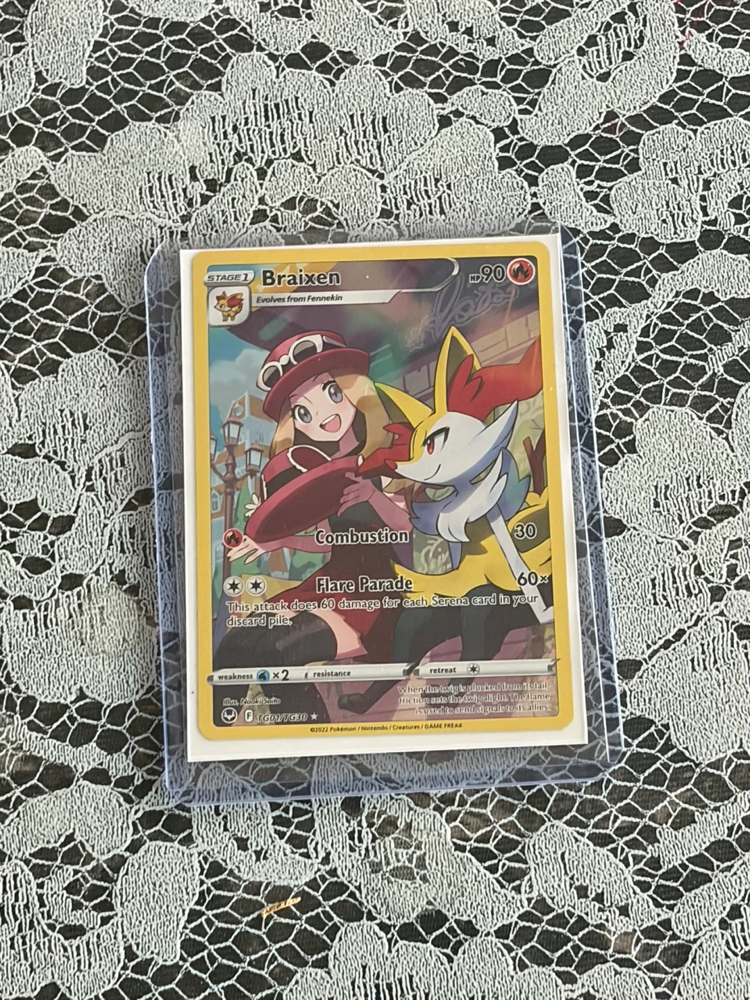 Pokemon TCG Braixen Stage 1 Card