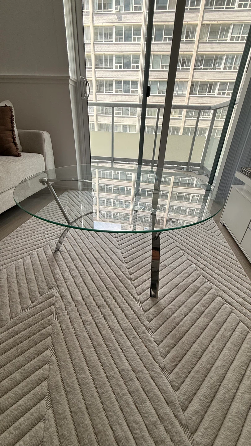 Glass Top Coffee Table with Metal Base - photo 3