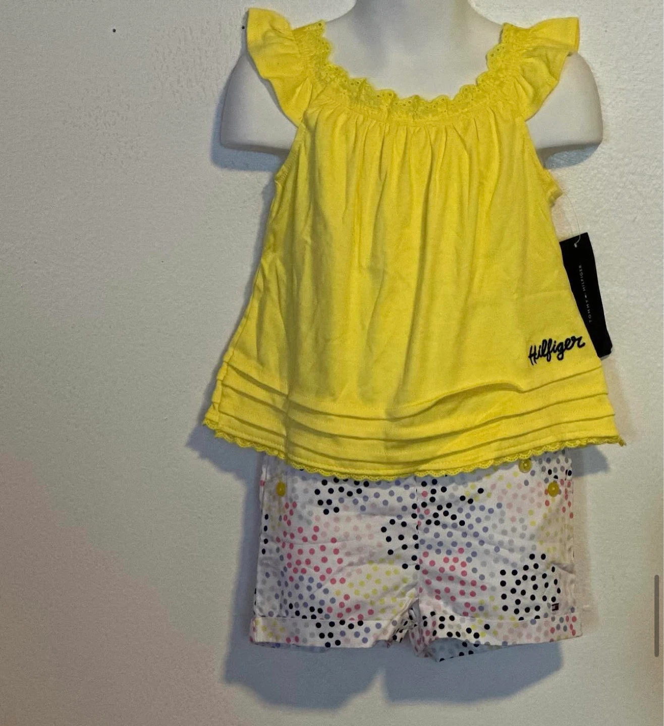 GIRLS 2PC SHORTS SUITE (SIZE:24 MONTHS)