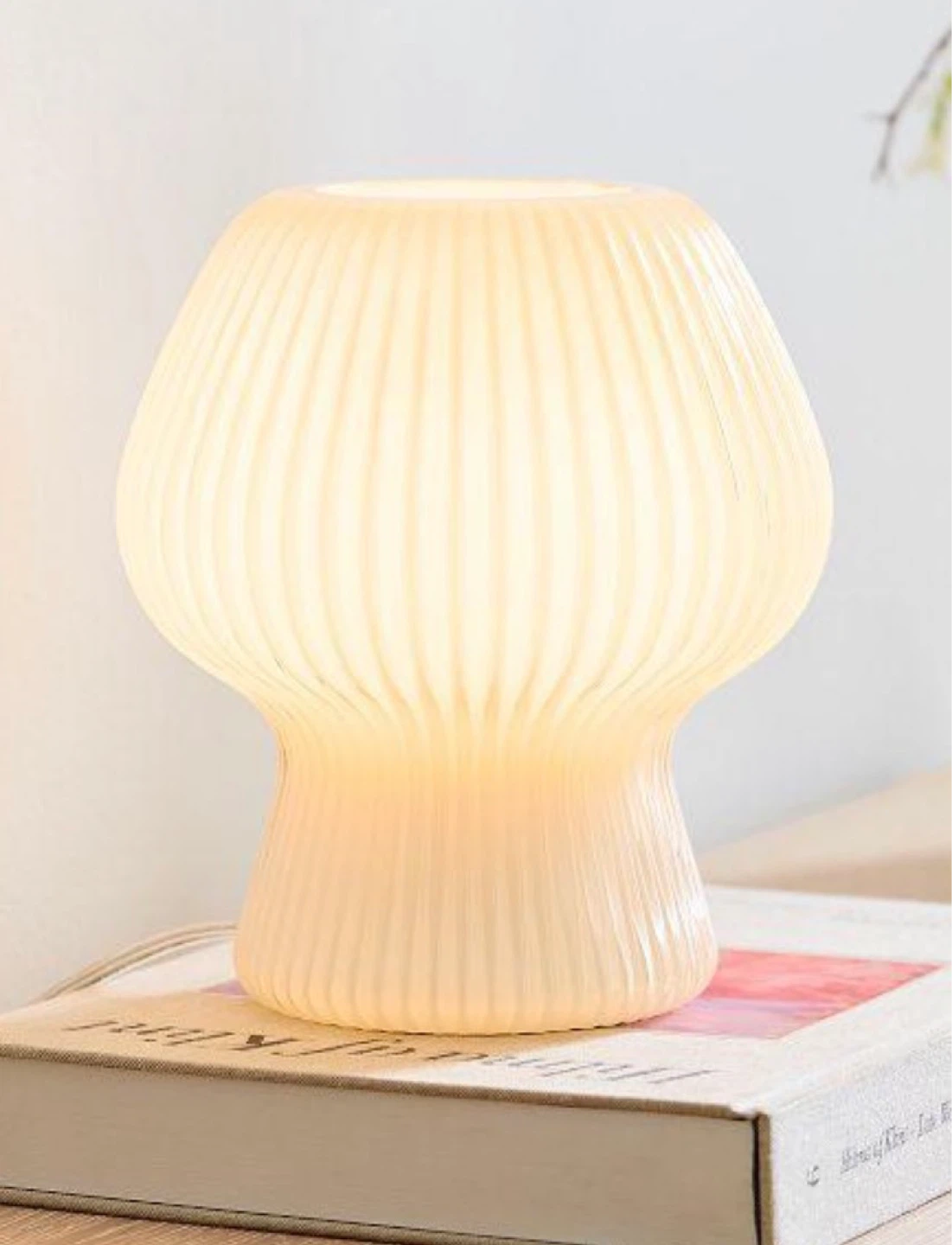 Mushroom Glass Table Lamp