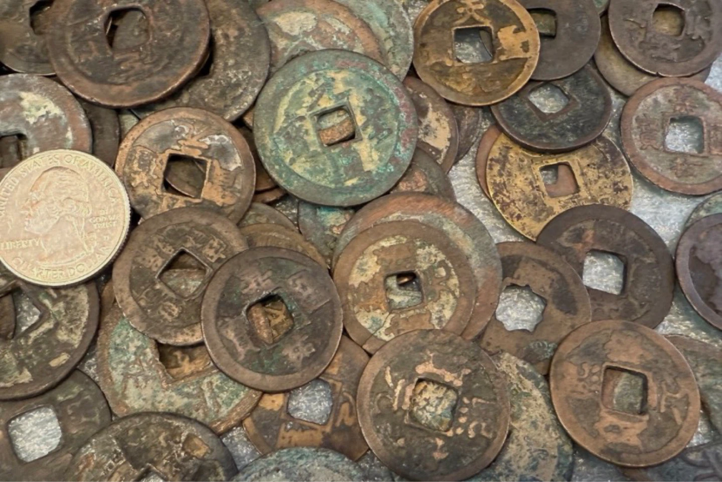 2 dollars each Assorted Antique Chinese Coins - photo 3