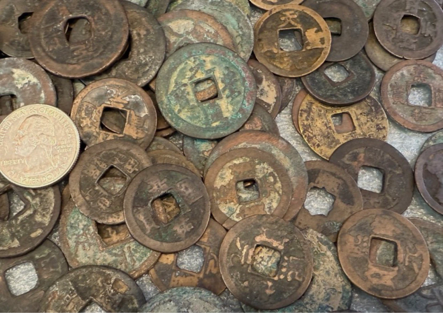2 dollars each Assorted Antique Chinese Coins - photo 2