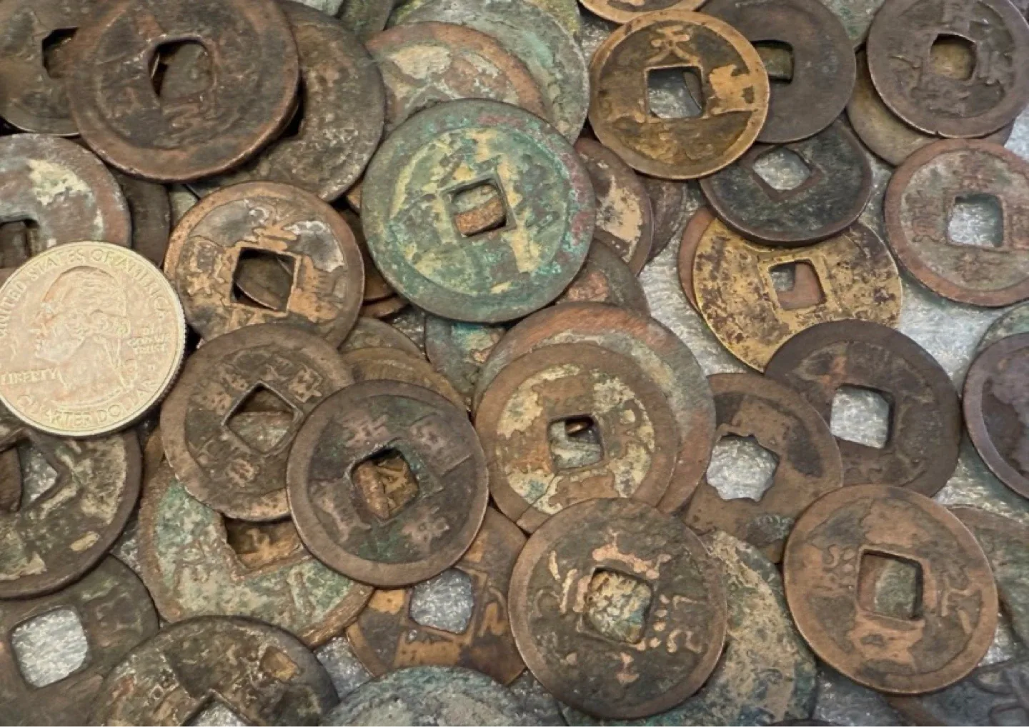 2 dollars each Assorted Antique Chinese Coins - photo 2