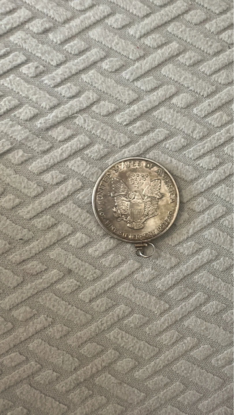 United States of America 1 oz Fine Silver Dollar Coin Pendant
