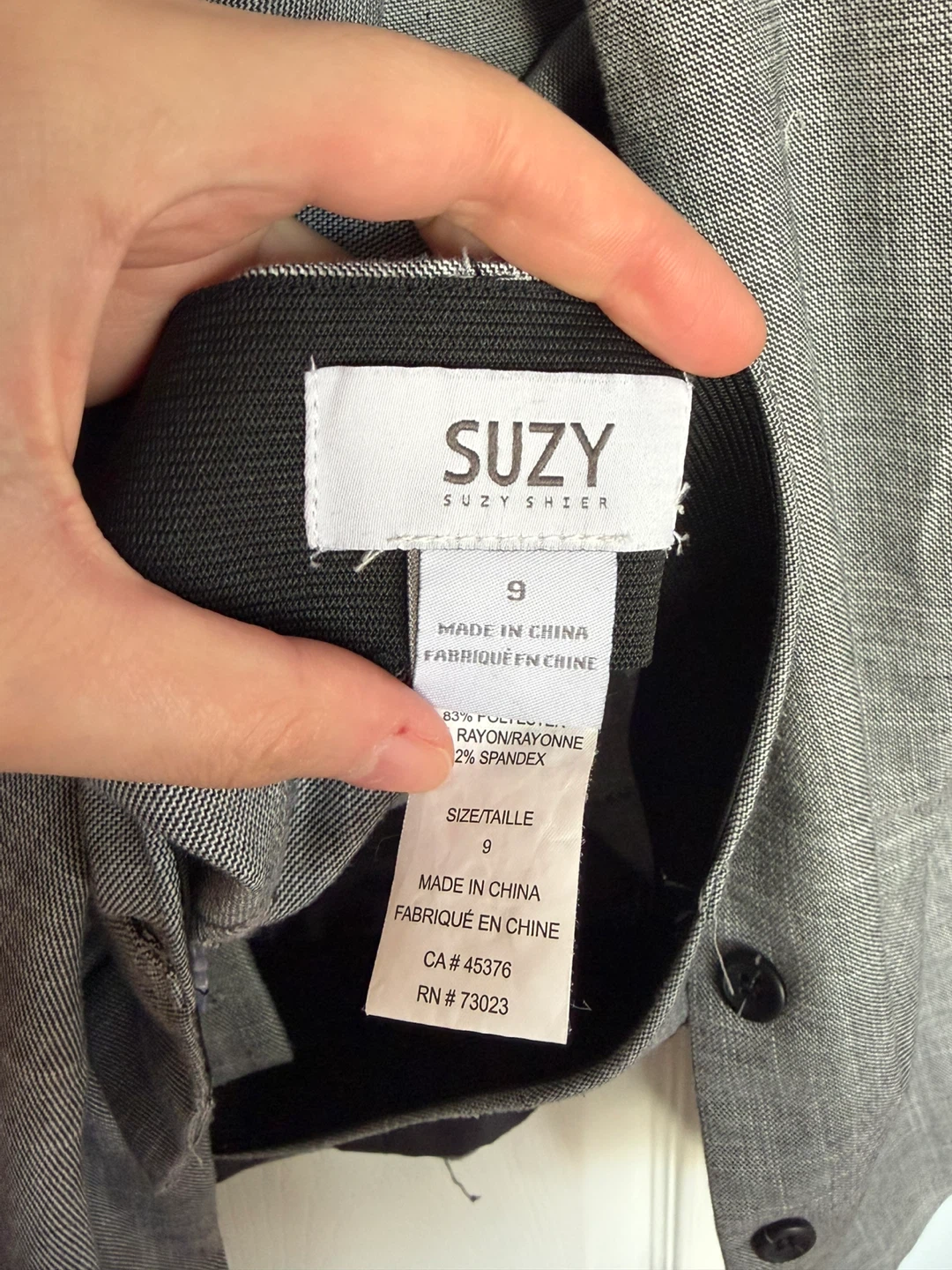 Suzy Shier Grey Vest and Pants Set - photo 3