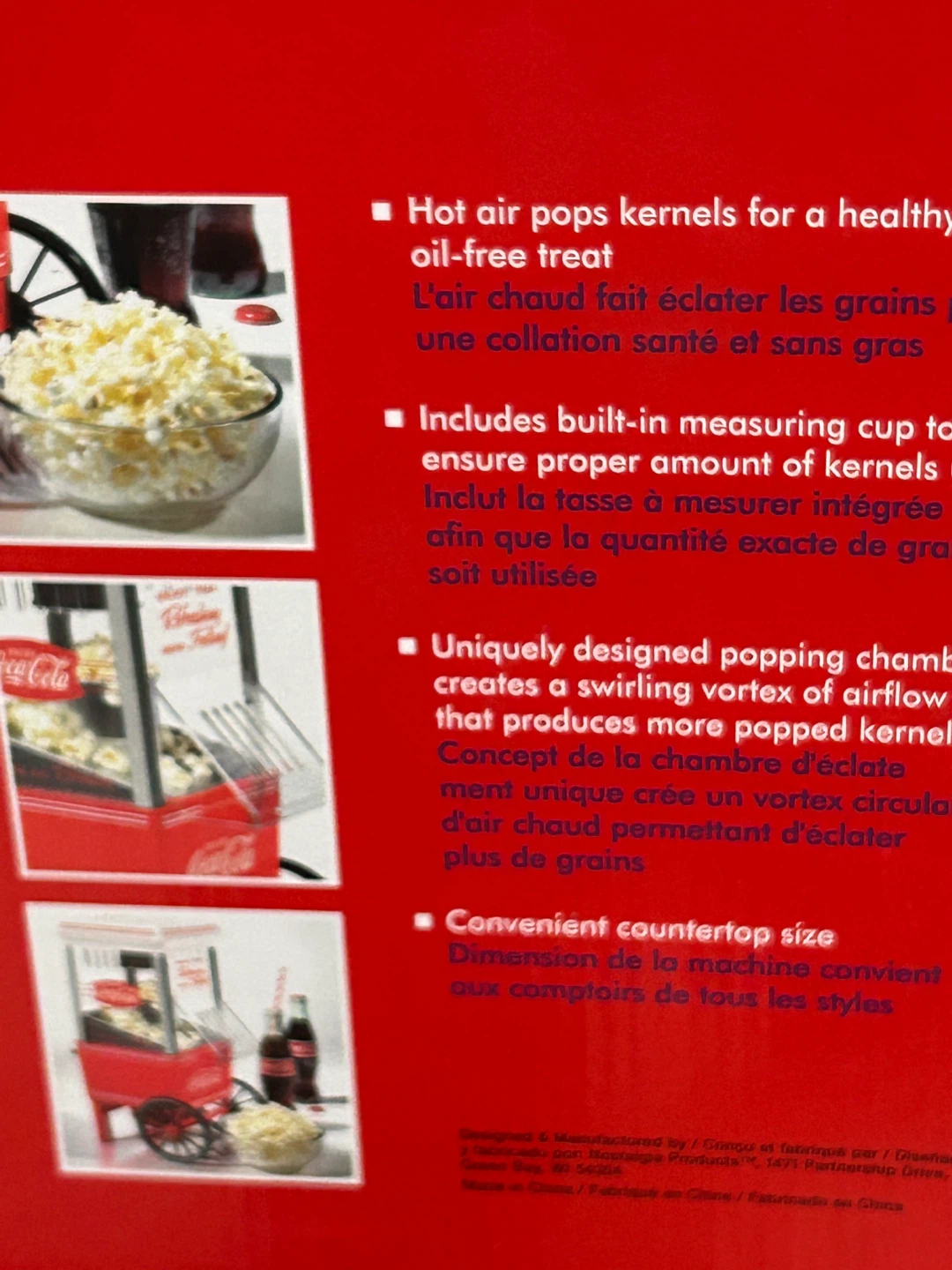 Nostalgia Coca-Cola Hot Air Popcorn Maker - photo 4