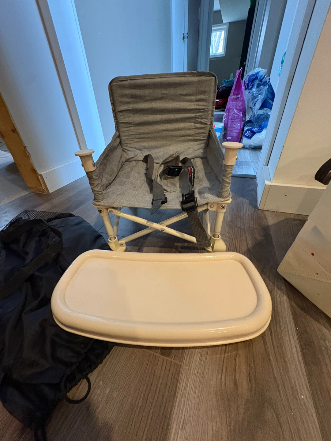 Portable High Chair with Tray and Bag