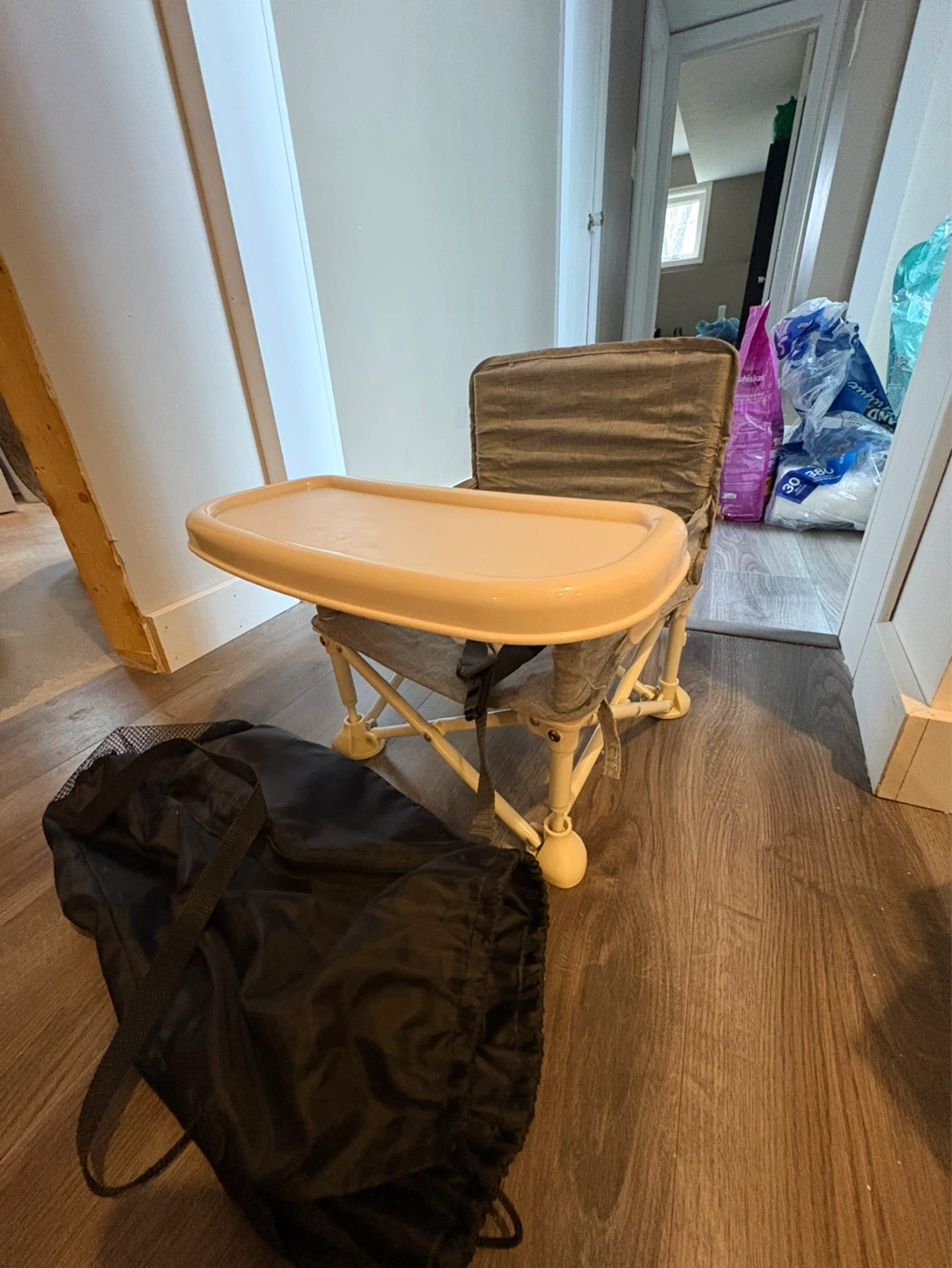 Portable High Chair with Tray and Bag - photo 2