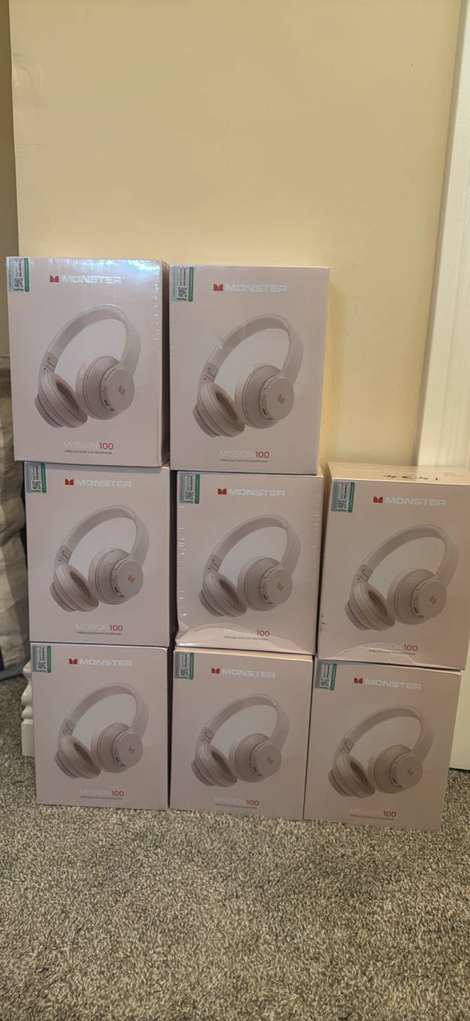 Monster Mission 100 Wireless Over-Ear Headphones - Beige
