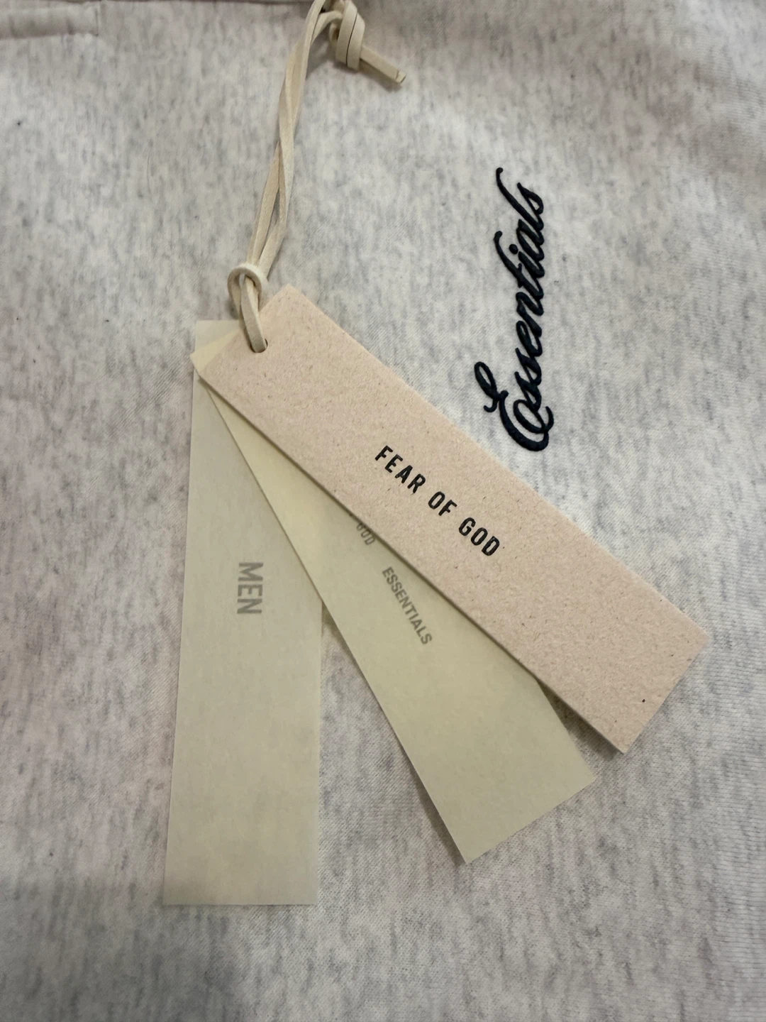 Medium Fear of God Essentials Off White Sweat Shorts Men's - photo 2