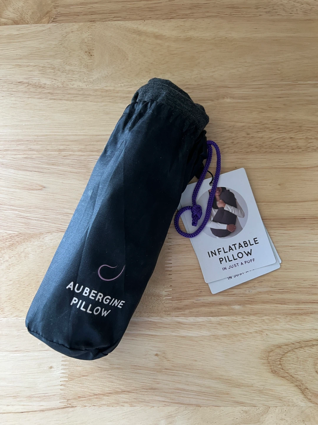 Aubergine Pillow Inflatable Travel Pillow