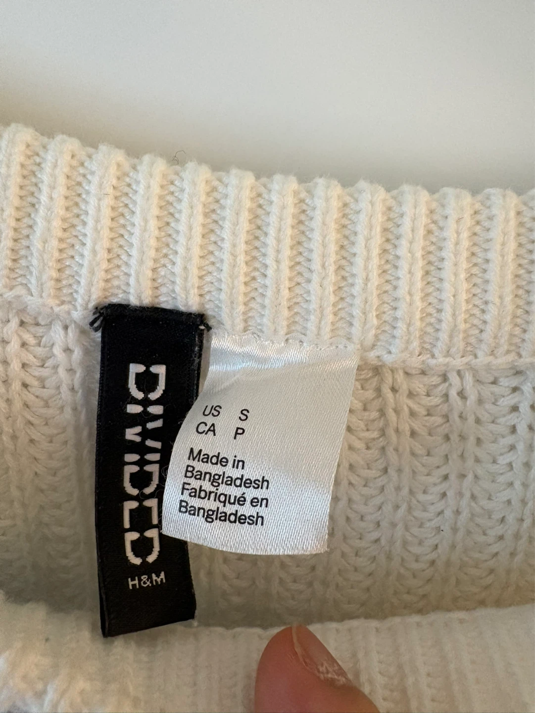 H&M Divided Ombre Knit Sweater Size S