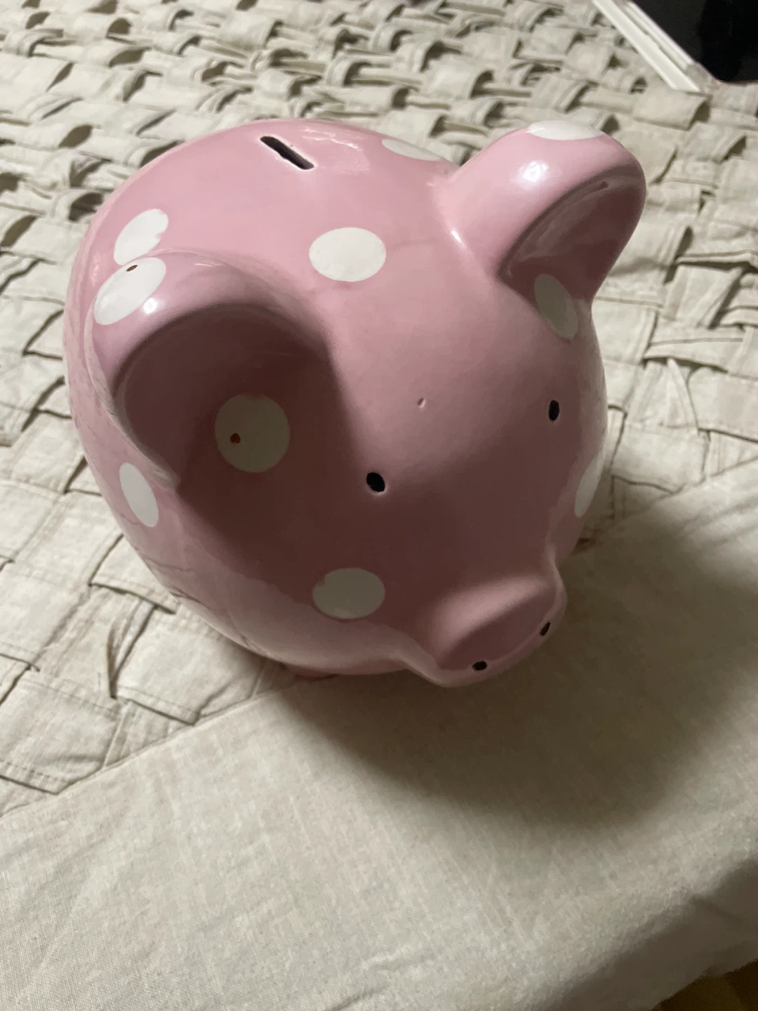Pink Polka Dot Piggy Bank - photo 3