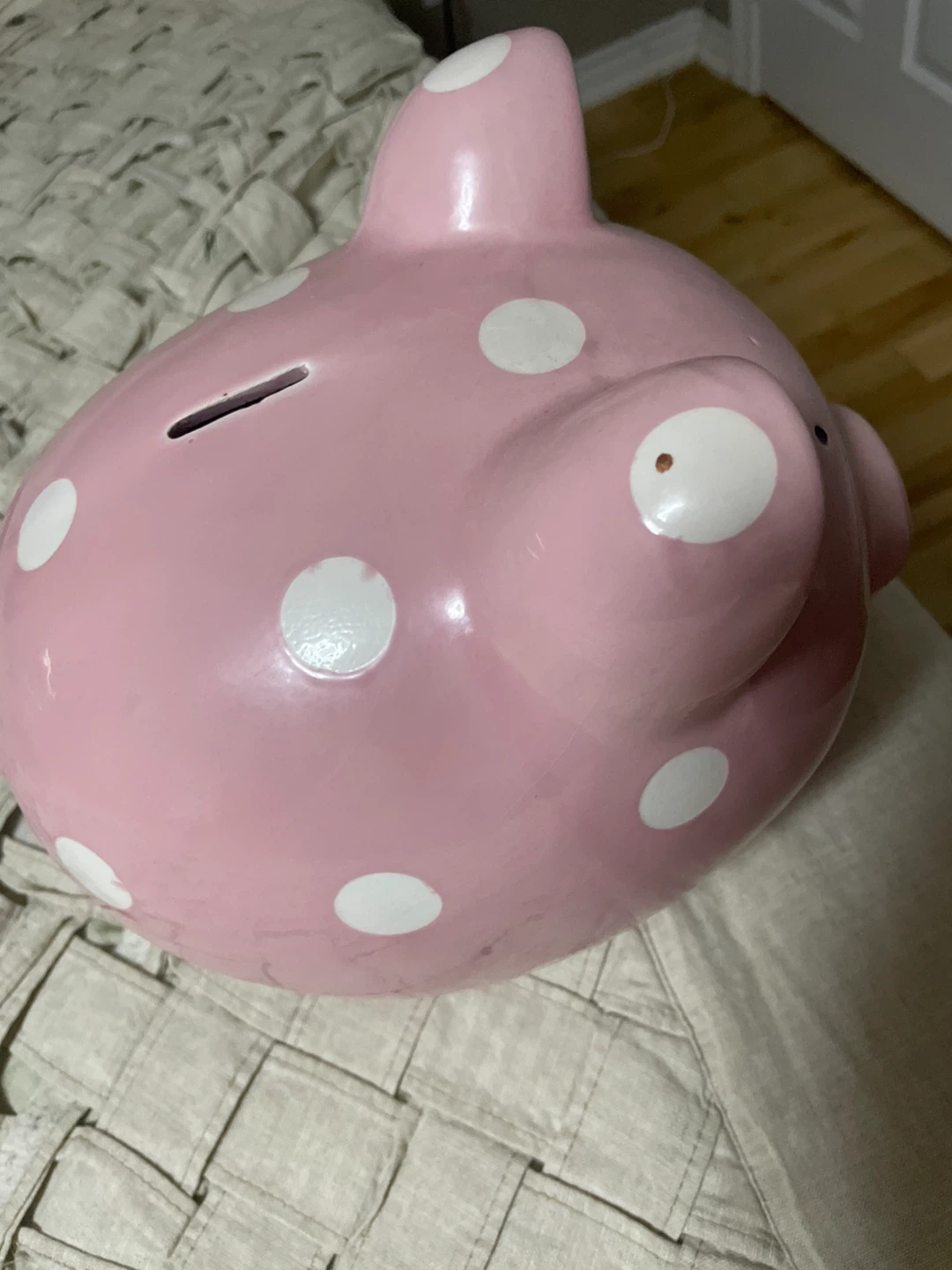 Pink Polka Dot Piggy Bank - photo 5