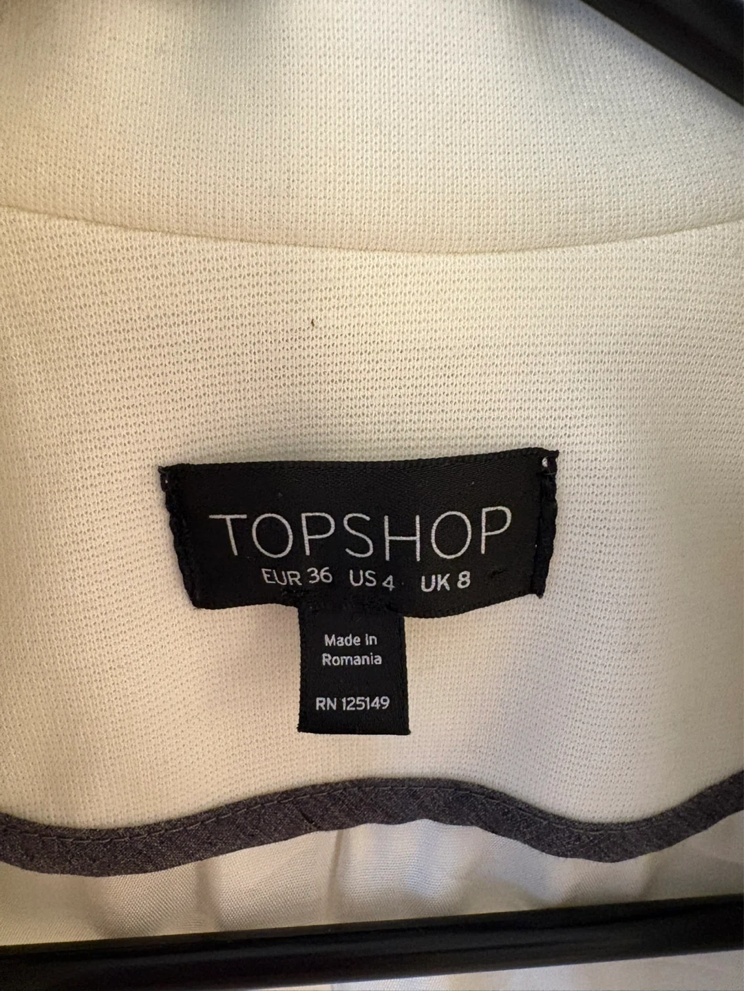 TOPSHOP Cream Blazer - photo 3