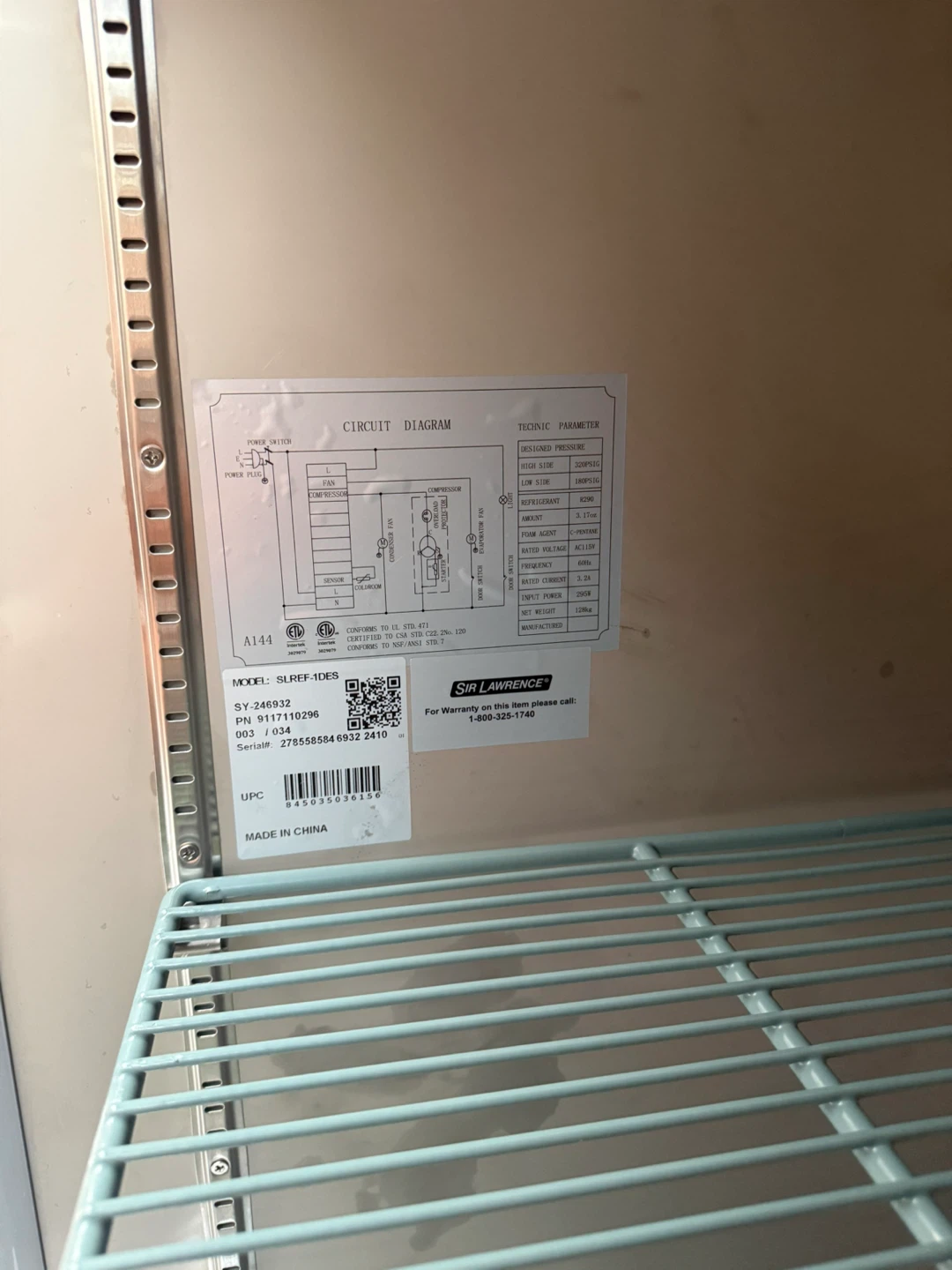 Sir Lawrence Stainless Steel Commercial Refrigerator - photo 5