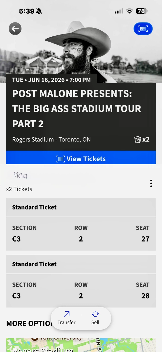 Post Malone 2 Tickets $900 obo