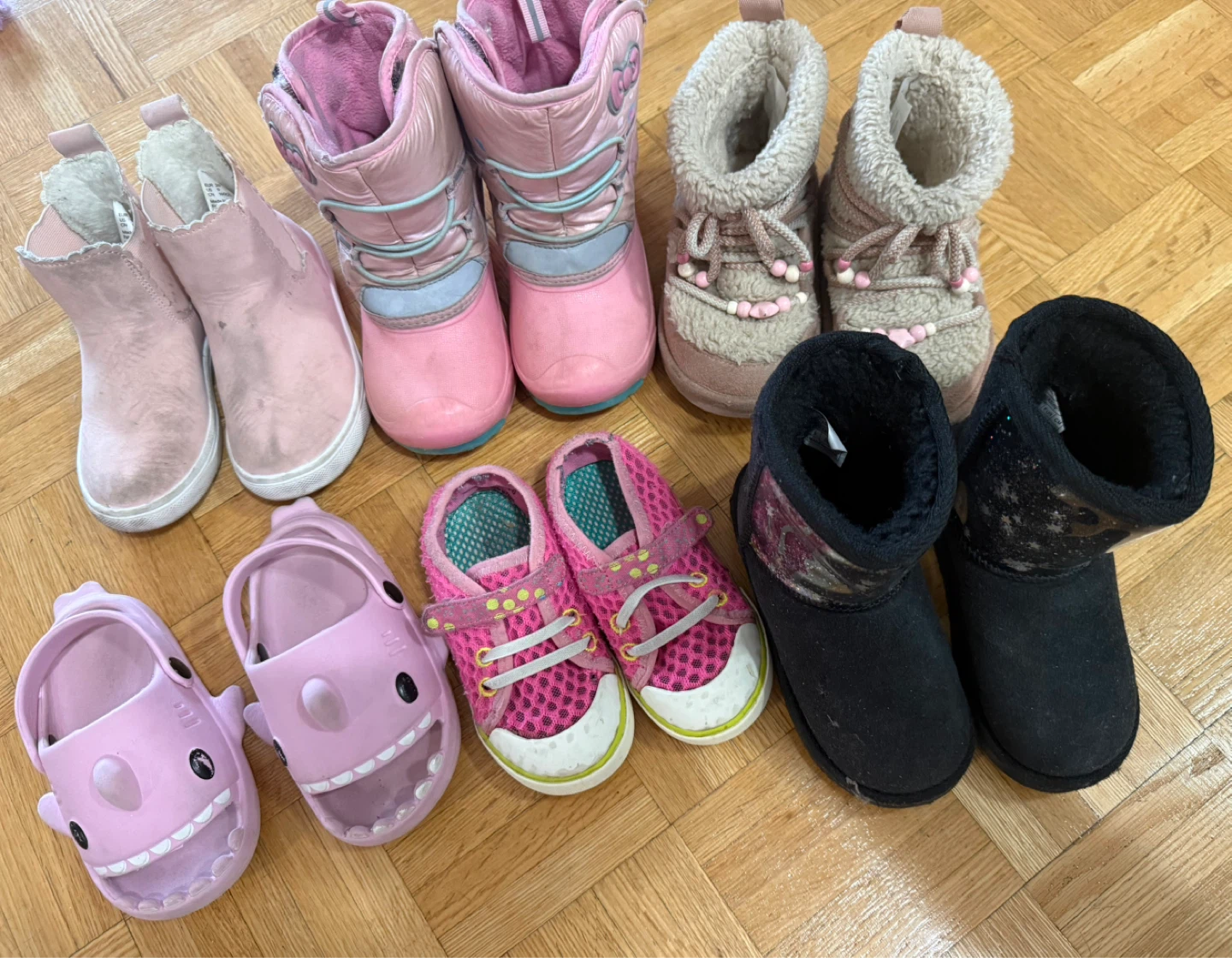 Bundle of Girls' Shoes  toddler 9-10 size