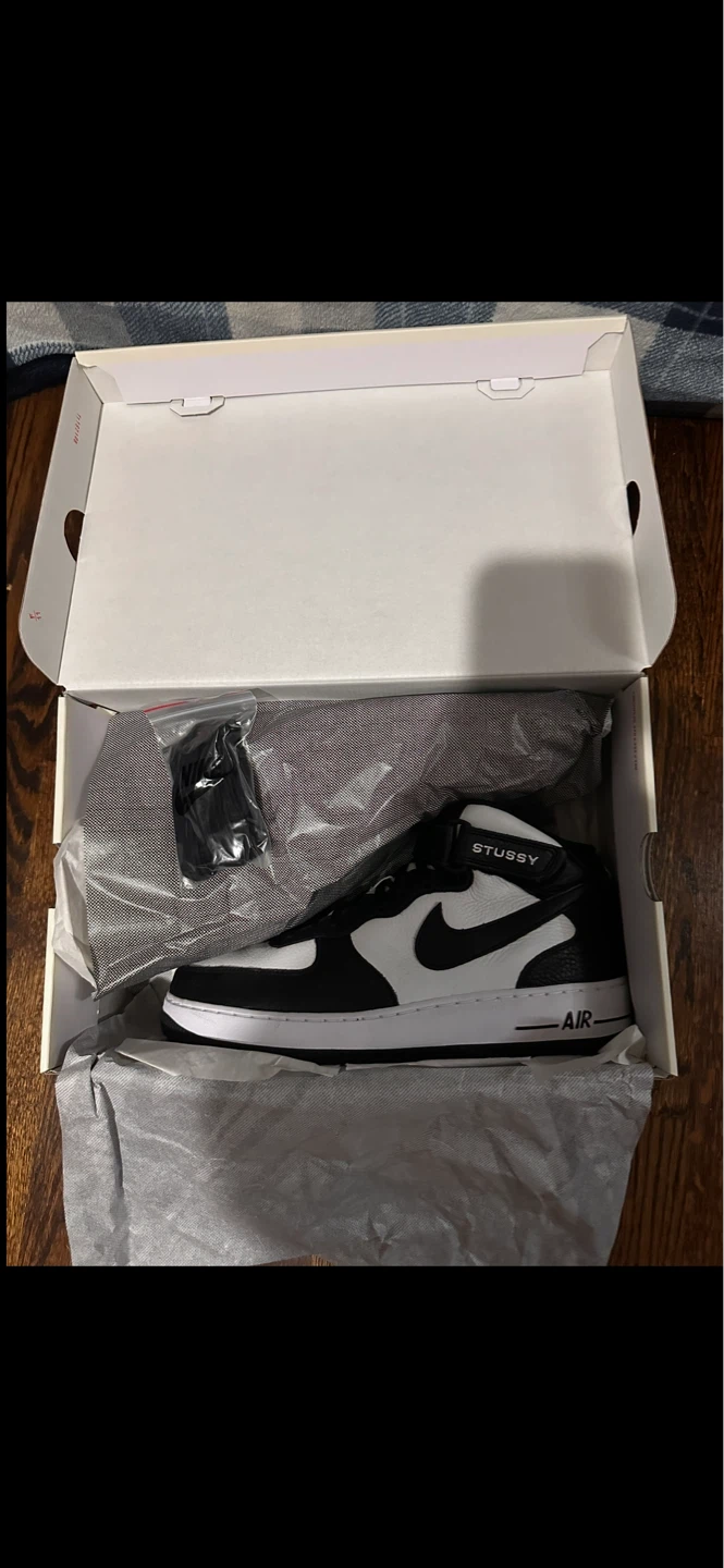 Nike Air Force 1 Mid x Stussy Black/White