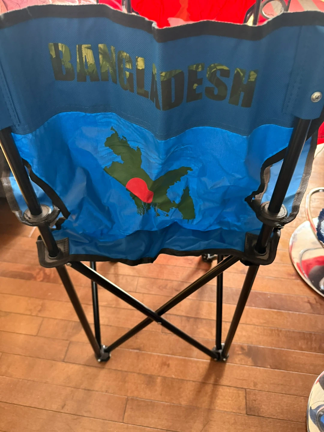 Blue Camping Chair with Bangladesh Map Design - photo 3