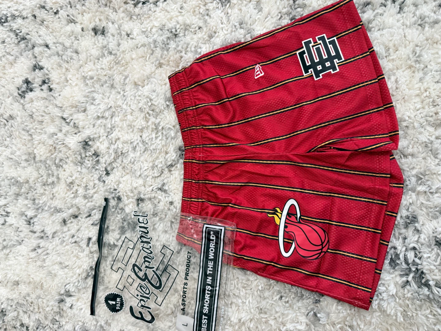 Large EE Miami Heat Basketball Shorts